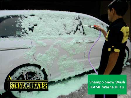 shampo snow wash ikame warna hijau KONSENTRAT SHAMPO SNOWWASH