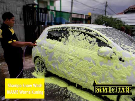 shampo snow wash ikame warna kuning KONSENTRAT SHAMPO SNOWWASH