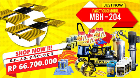 Promo Paket Usaha Cuci Mobil 2 Hidrolik Tipe H (MBH-204) promo mbh 204