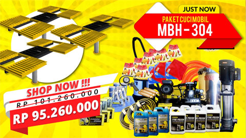 Promo Paket Usaha Cuci Mobil 3 Hidrolik Tipe H (MBH-304) promo mbh 304