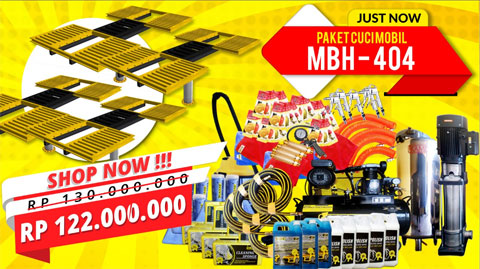 Promo Paket Usaha Cuci Mobil 4 Hidrolik Tipe H (MBH-404) promo mbh 404