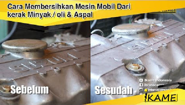 membersihkan kompartemen mesin Obat Detailing Mesin Mobil (Pembersih Kompartemen Mesin)