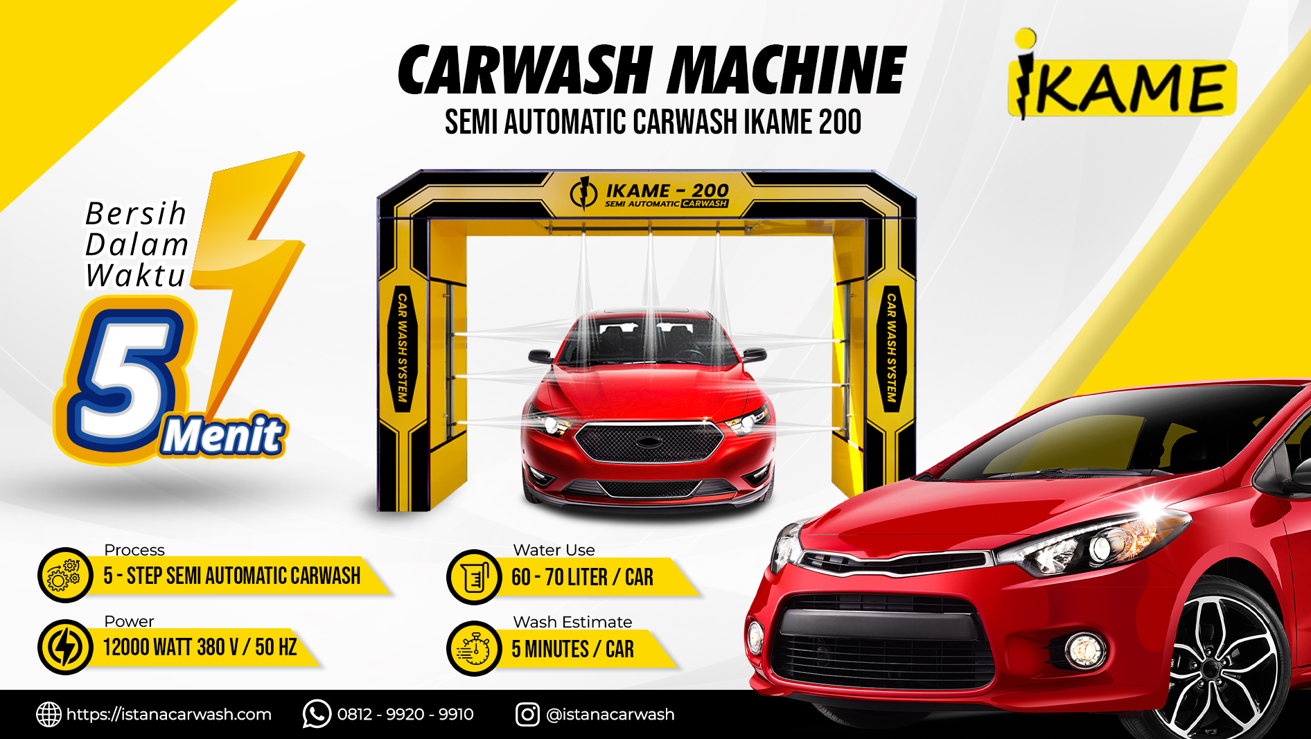 Carwash Machine Solusi Efektif Usaha Cuci Mobil dengan Alat Cuci Mobil Modern