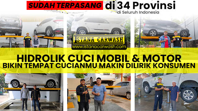 Hidrolik cuci mobil motor Hidrolik Cuci Mobil & Motor Bikin Tempat Cucianmu Makin Dilirik Konsumen