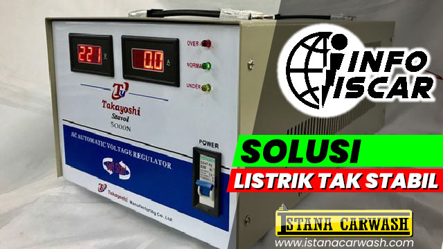 solusi listrik tidak stabil Mengatasi Listrik Tidak Stabil pada Bisnis Cuci Kendaraan dengan Stabilizer Voltage
