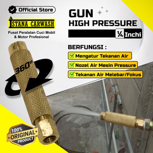GUN High Pressure 1per4 300 Spare Part Alat Cuci Mobil & Motor