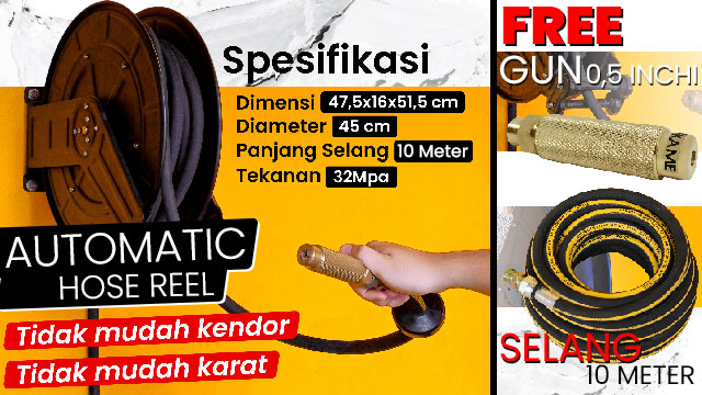 automatic hose reel Automatic Hose Reel: Solusi Praktis Selang Acak acakan