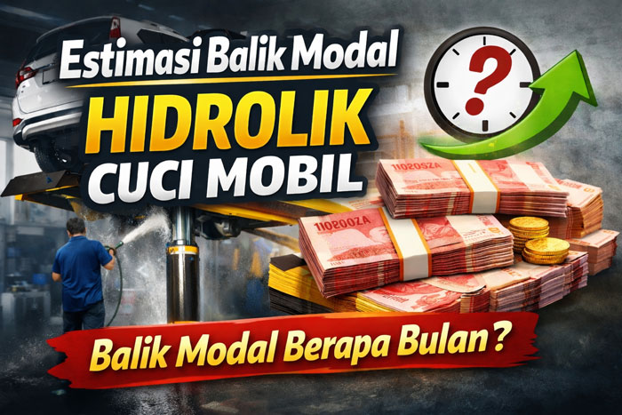 Estimasi Balik Modal Hidrolik Cuci Mobil Estimasi Balik Modal Hidrolik Cuci Mobil: Hitung Untung Sebelum Beli