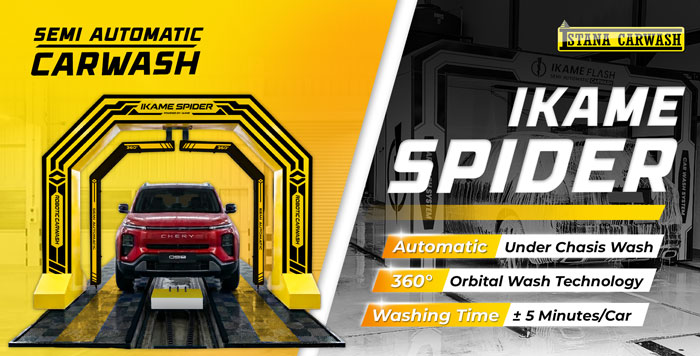 web matic iscar spider Mesin Cuci Mobil Semi Otomatis Ikame Spider