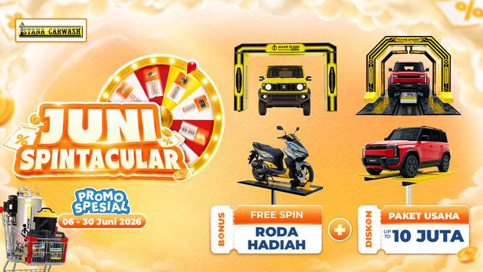 promo juni 2026 Promo Alat Usaha Cuci Mobil Motor